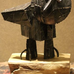 steel and copper sculpture