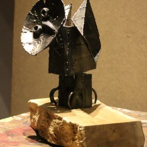 steel and copper sculpture